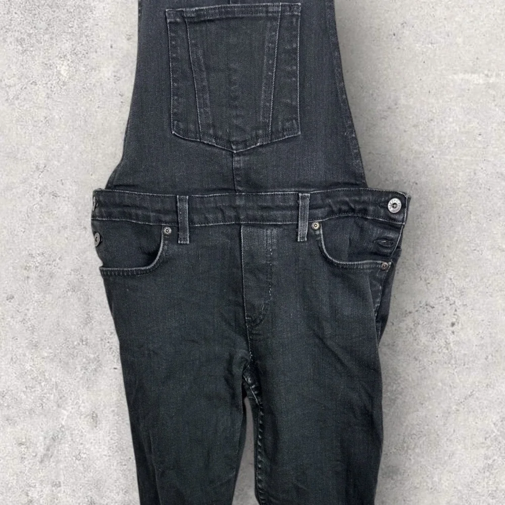 Naked Famous‎ Japanese Denim Black Overalls Womens Size Medium Canada Made Jeans - Picture 11 of 16